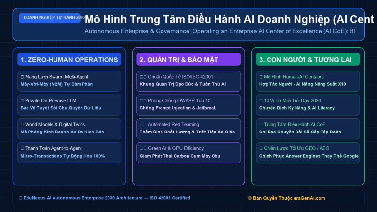 Mô Hình Trung Tâm Điều Hành AI Doanh Nghiệp (AI Center of Excellence – AI CoE): Cách Vận Hành & Triển Khai