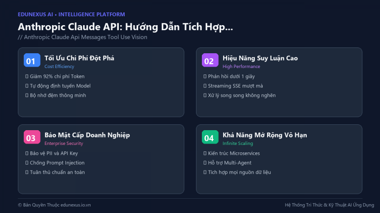 Anthropic Claude API: Hướng Dẫn Tích Hợp Messages API, Tool Use, Vision Cho Backend Doanh Nghiệp