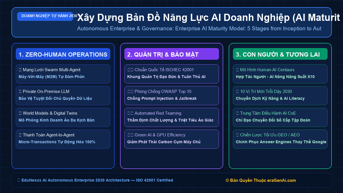 Xây Dựng Bản Đồ Năng Lực AI Doanh Nghiệp (AI Maturity Model): 5 Cấp Độ Từ Sơ Khai Đến Tối Ưu Hóa Tự Động