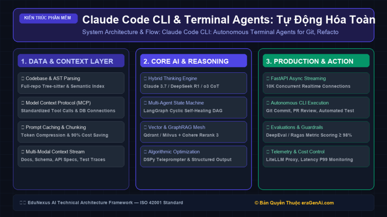 Claude Code CLI & Terminal Agents: Tự Động Hóa Toàn Bộ Quy Trình Git, Refactoring & Debugging Dòng Lệnh