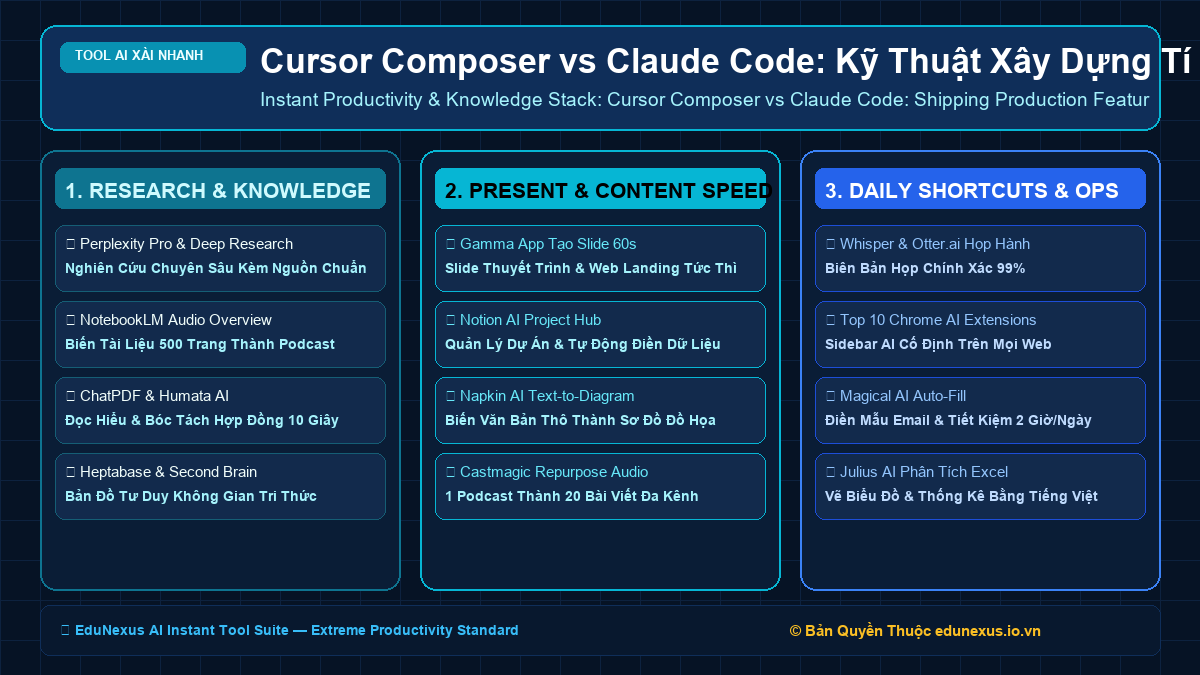 Cursor Composer vs Claude Code: Kỹ Thuật Xây Dựng Tính Năng Phần Mềm Mới Trong 5 Phút Bằng AI Dòng Lệnh