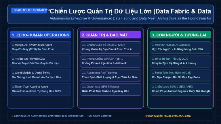 Chiến Lược Quản Trị Dữ Liệu Lớn (Data Fabric & Data Mesh) Làm Nền Tảng Cho Hệ Thống Trí Tuệ Nhân Tạo