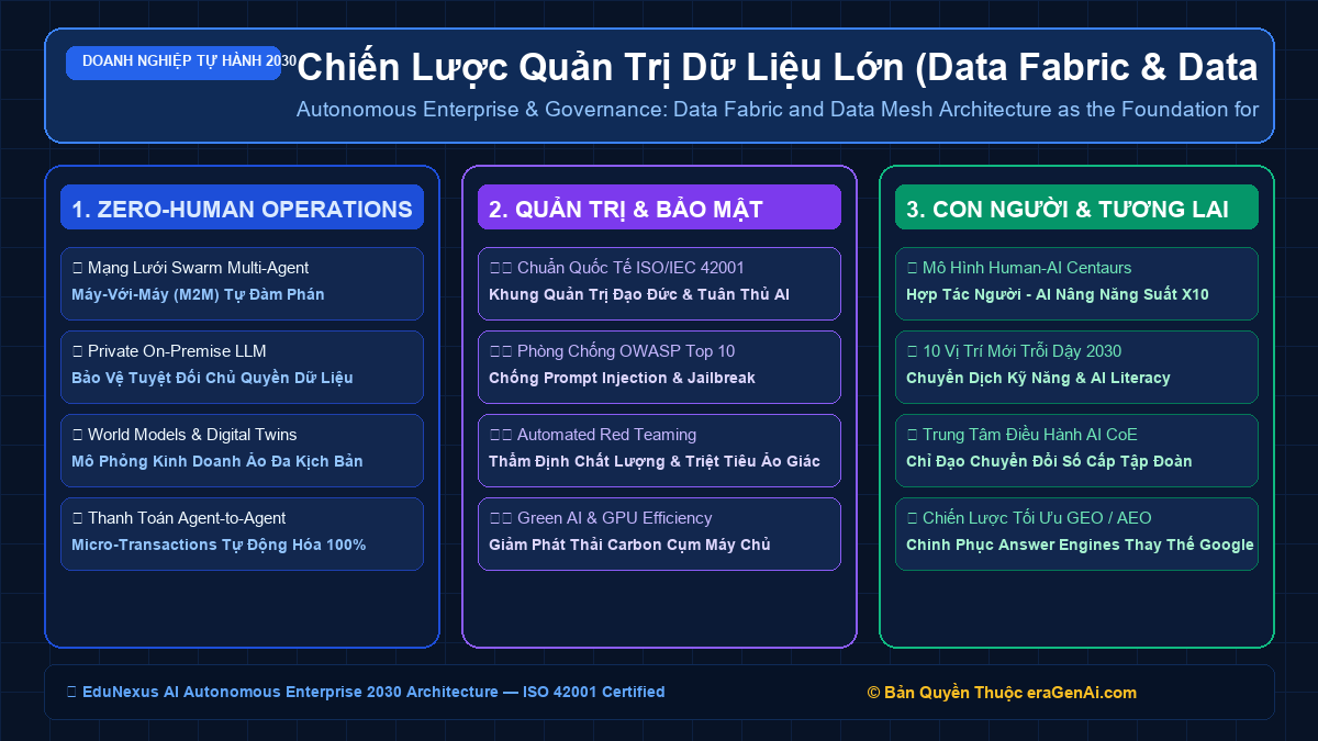 Chiến Lược Quản Trị Dữ Liệu Lớn (Data Fabric & Data Mesh) Làm Nền Tảng Cho Hệ Thống Trí Tuệ Nhân Tạo