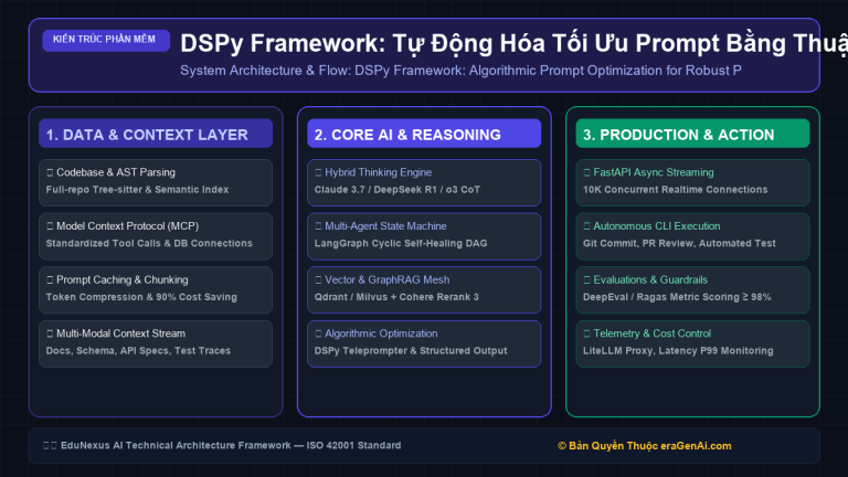 DSPy Framework: Tự Động Hóa Tối Ưu Prompt Bằng Thuật Toán Thay Vì Thao Tác Thủ Công
