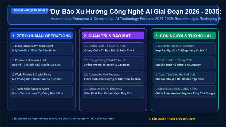 Dự Báo Xu Hướng Công Nghệ AI Giai Đoạn 2026 – 2035: Những Điểm Đột Phá Đổi Mới Toàn Diện Nền Kinh Tế Số