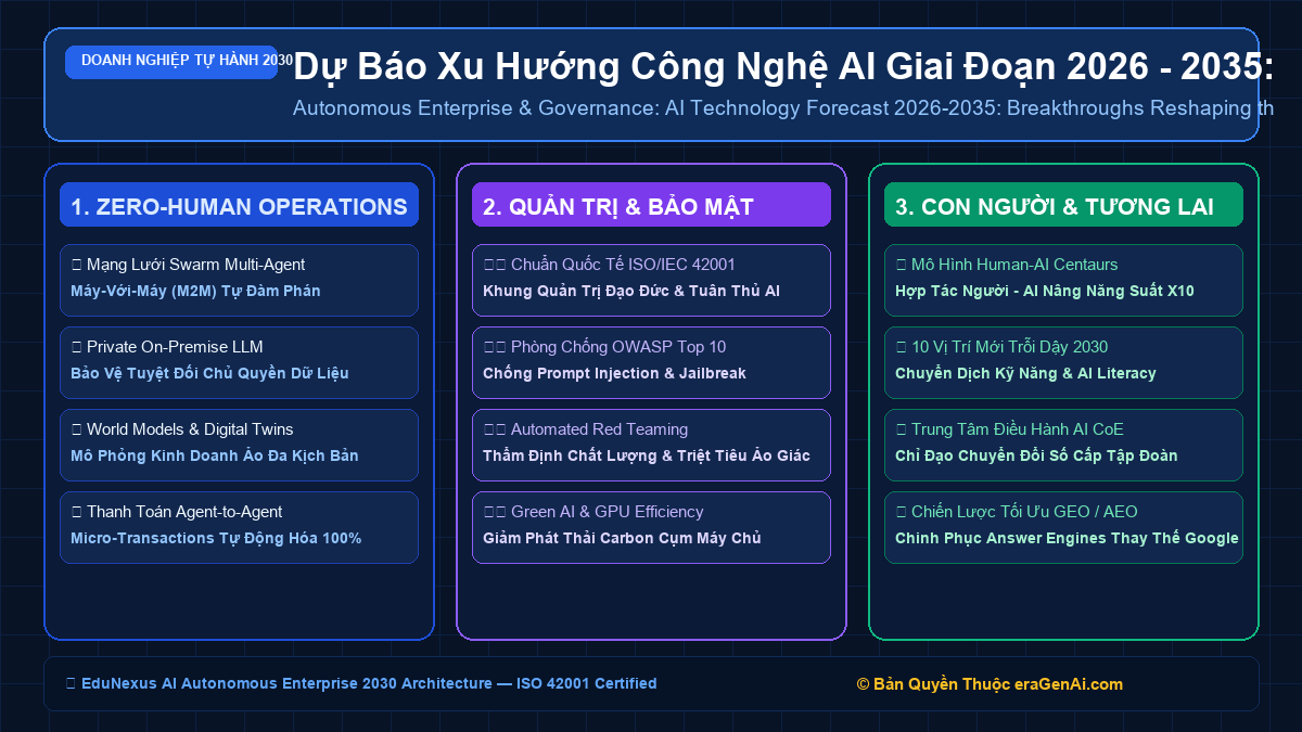 Dự Báo Xu Hướng Công Nghệ AI Giai Đoạn 2026 - 2035: Những Điểm Đột Phá Đổi Mới Toàn Diện Nền Kinh Tế Số