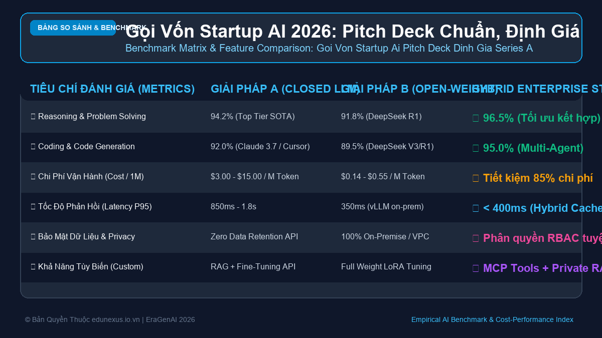 Gọi Vốn Startup AI 2026: Pitch Deck Chuẩn, Định Giá Pre-Seed Đến Series A
