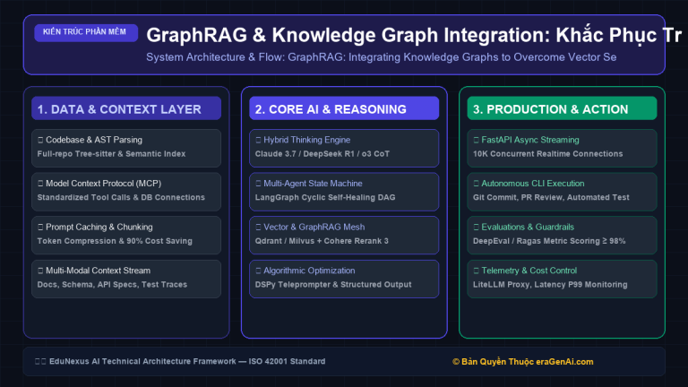 GraphRAG & Knowledge Graph Integration: Khắc Phục Triệt Để Giới Hạn Vector Search Truyền Thống