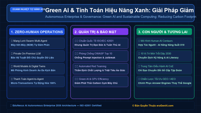 Green AI & Tính Toán Hiệu Năng Xanh: Giải Pháp Giảm Lượng Khí Thải Carbon Của Các Cụm Máy Chủ GPU Doanh Nghiệp