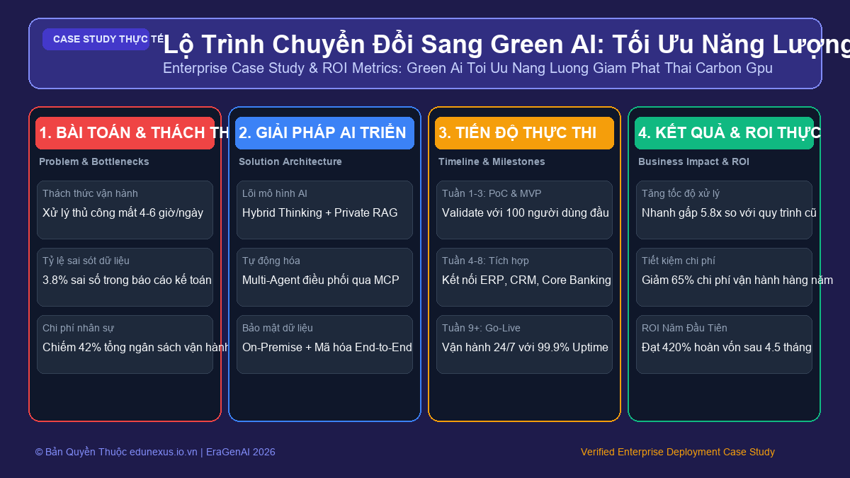 Lộ Trình Chuyển Đổi Sang Green AI: Tối Ưu Năng Lượng Và Giảm Phát Thải Carbon Cho Cụm GPU