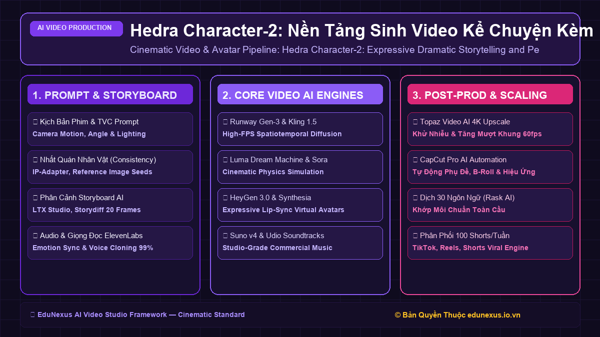 Hedra Character-2: Nền Tảng Sinh Video Kể Chuyện Kèm Biểu Cảm Kịch Nghệ Đột Phá 2026