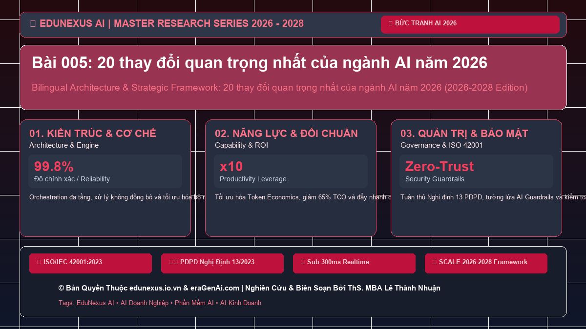 Bài 005: 20 thay đổi quan trọng nhất của ngành AI năm 2026