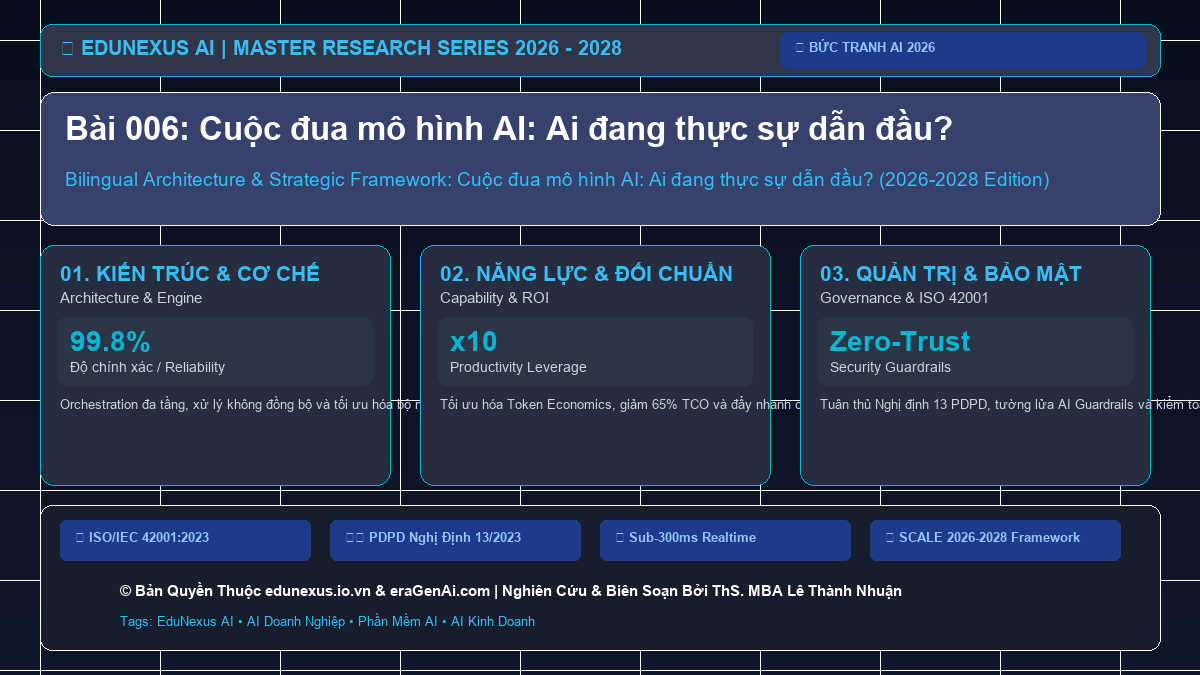 Bài 006: Cuộc đua mô hình AI: Ai đang thực sự dẫn đầu?