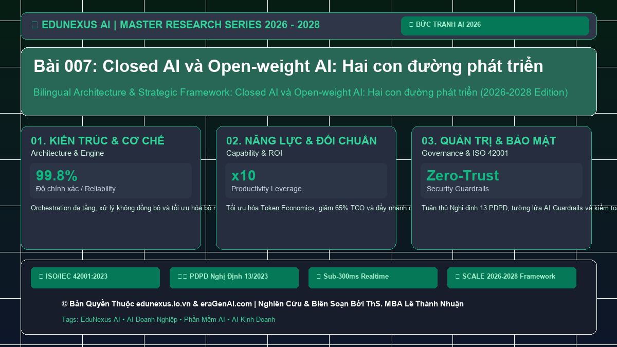 Bài 007: Closed AI và Open-weight AI: Hai con đường phát triển