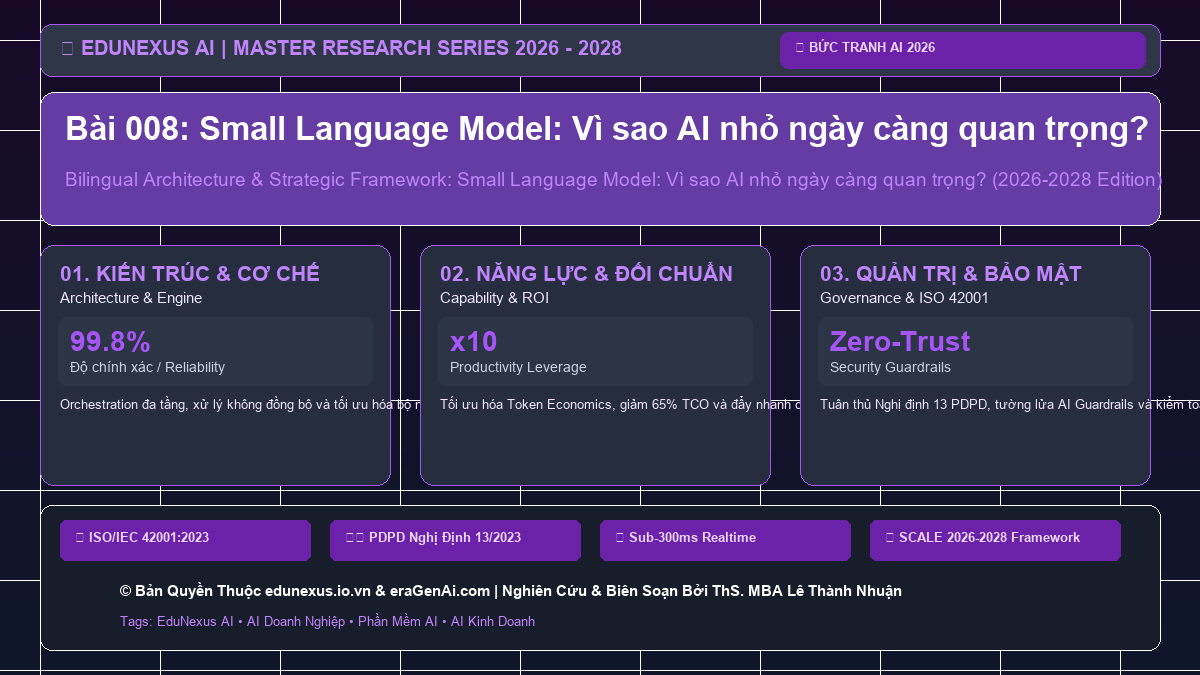 Bài 008: Small Language Model: Vì sao AI nhỏ ngày càng quan trọng?