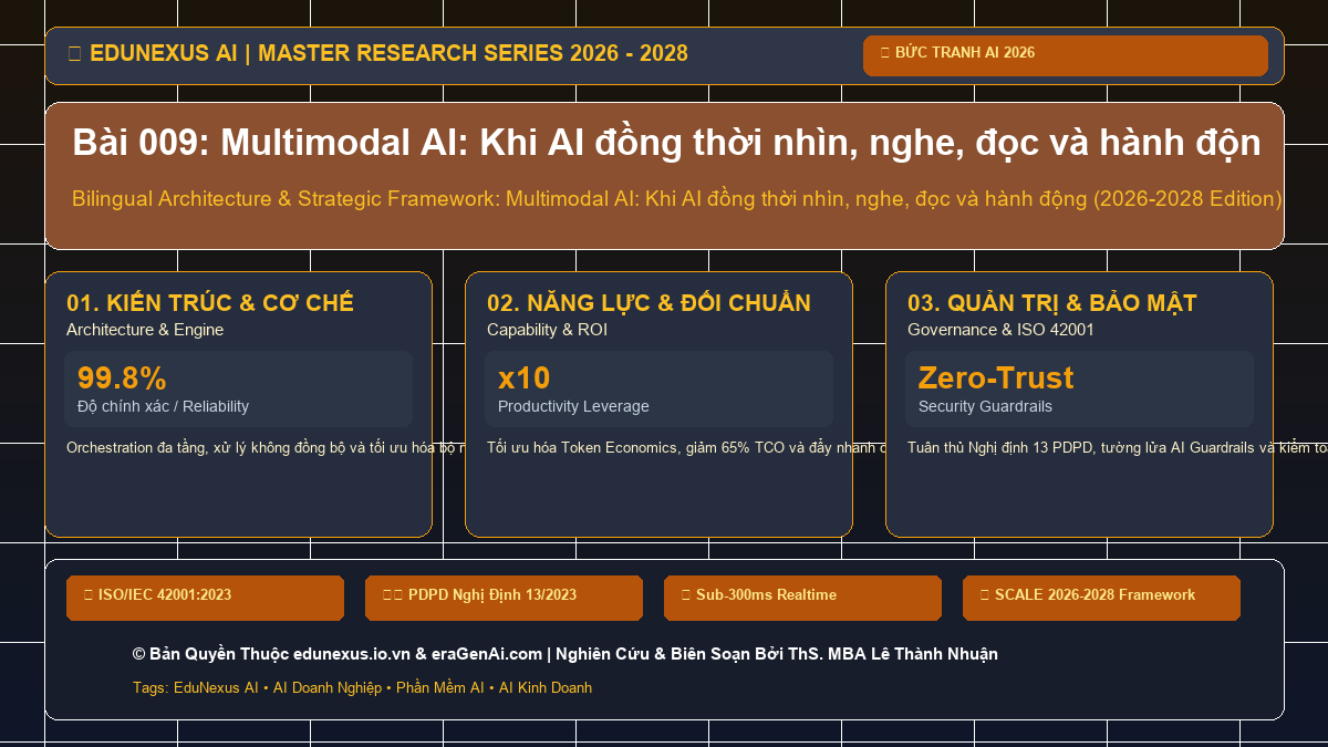 Bài 009: Multimodal AI: Khi AI đồng thời nhìn, nghe, đọc và hành động