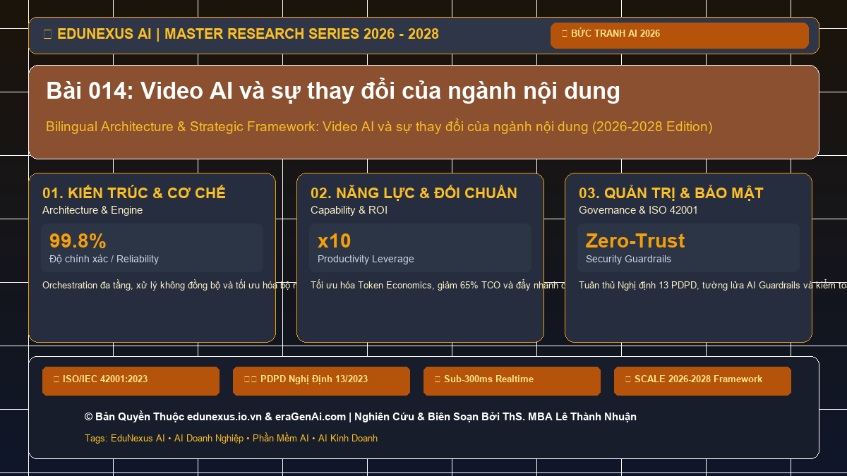 Bài 014: Video AI và sự thay đổi của ngành nội dung