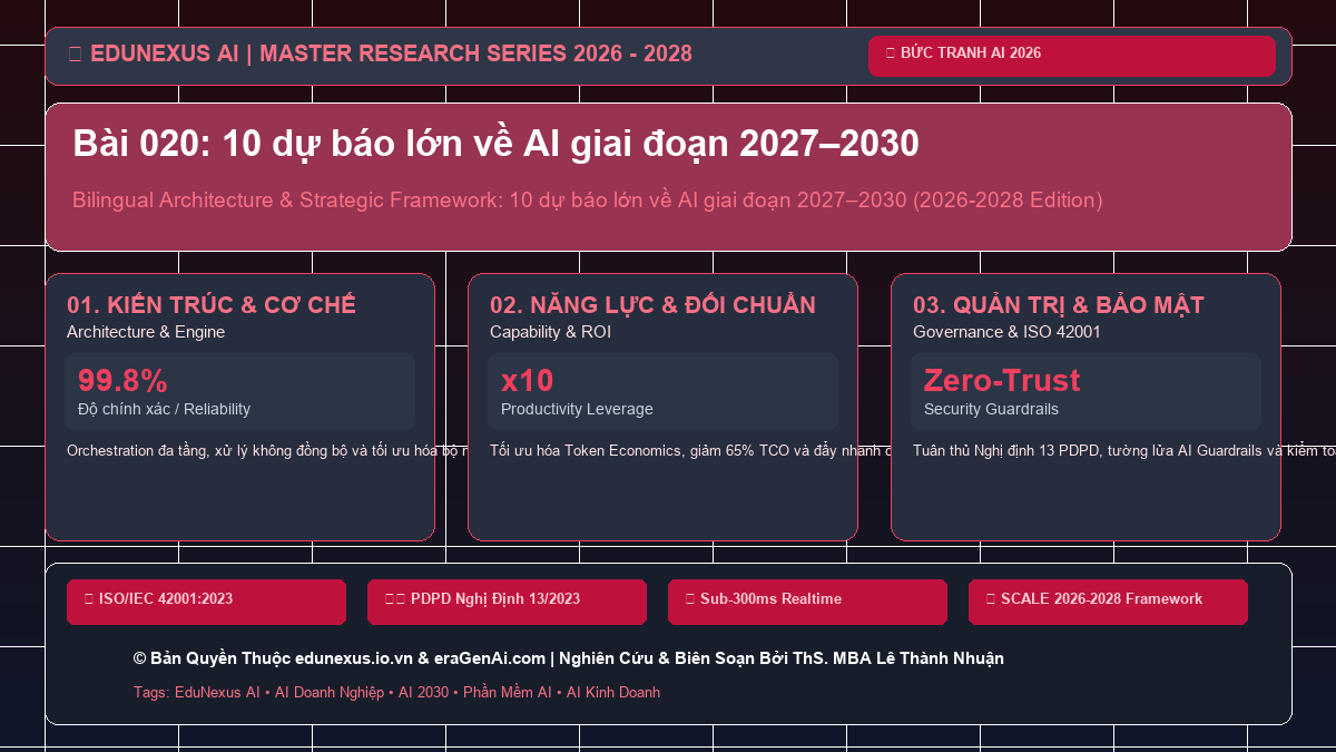 Bài 020: 10 dự báo lớn về AI giai đoạn 2027–2030