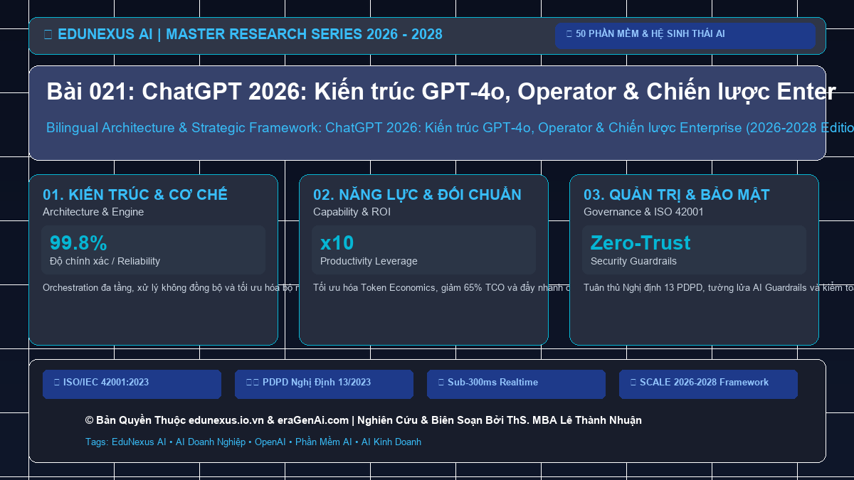 Bài 021: ChatGPT 2026: Kiến trúc GPT-4o, Operator & Chiến lược Enterprise