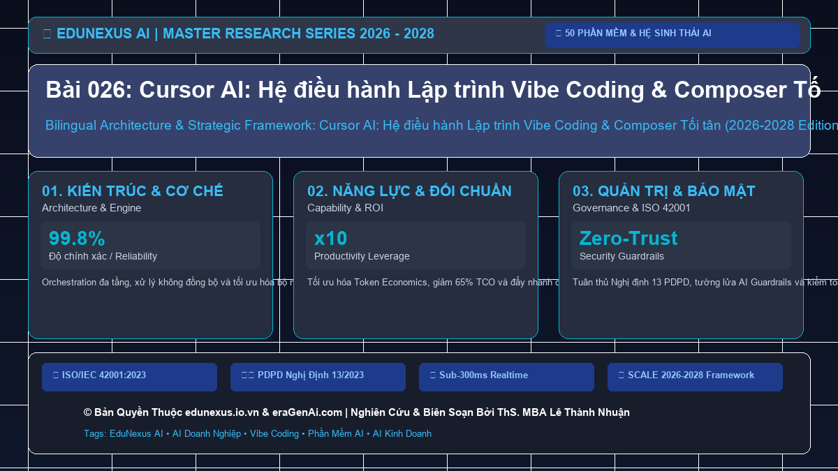 Bài 026: Cursor AI: Hệ điều hành Lập trình Vibe Coding & Composer Tối tân