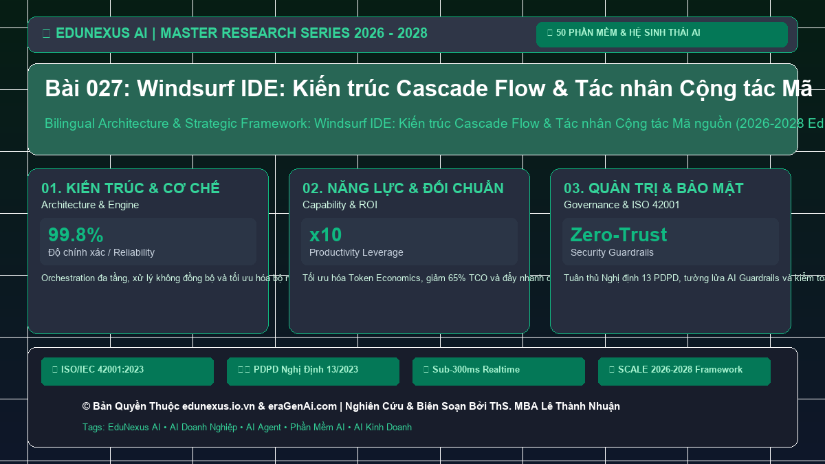 Bài 027: Windsurf IDE: Kiến trúc Cascade Flow & Tác nhân Cộng tác Mã nguồn