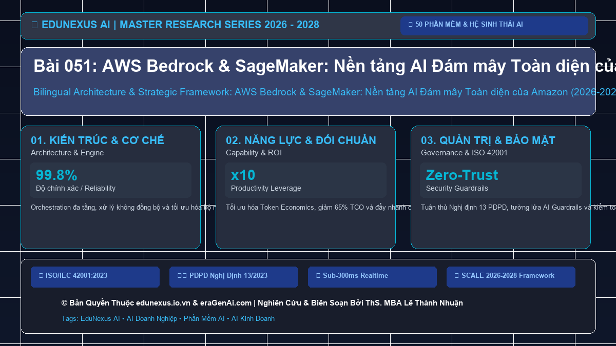 Bài 051: AWS Bedrock & SageMaker: Nền tảng AI Đám mây Toàn diện của Amazon