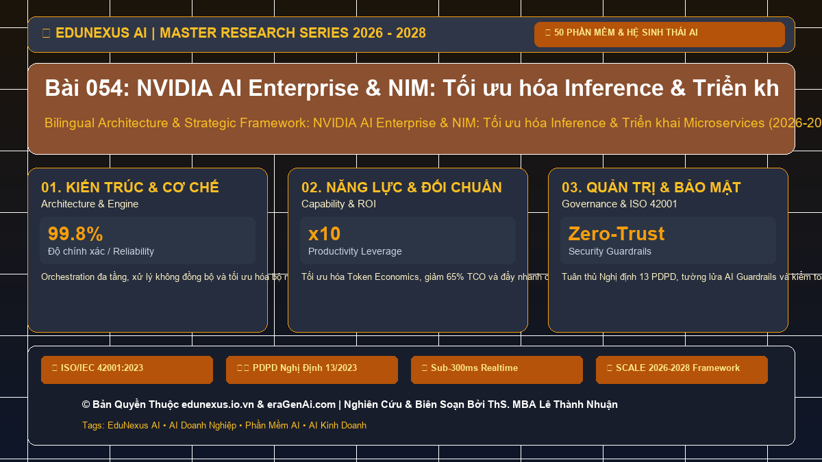 Bài 054: NVIDIA AI Enterprise & NIM: Tối ưu hóa Inference & Triển khai Microservices