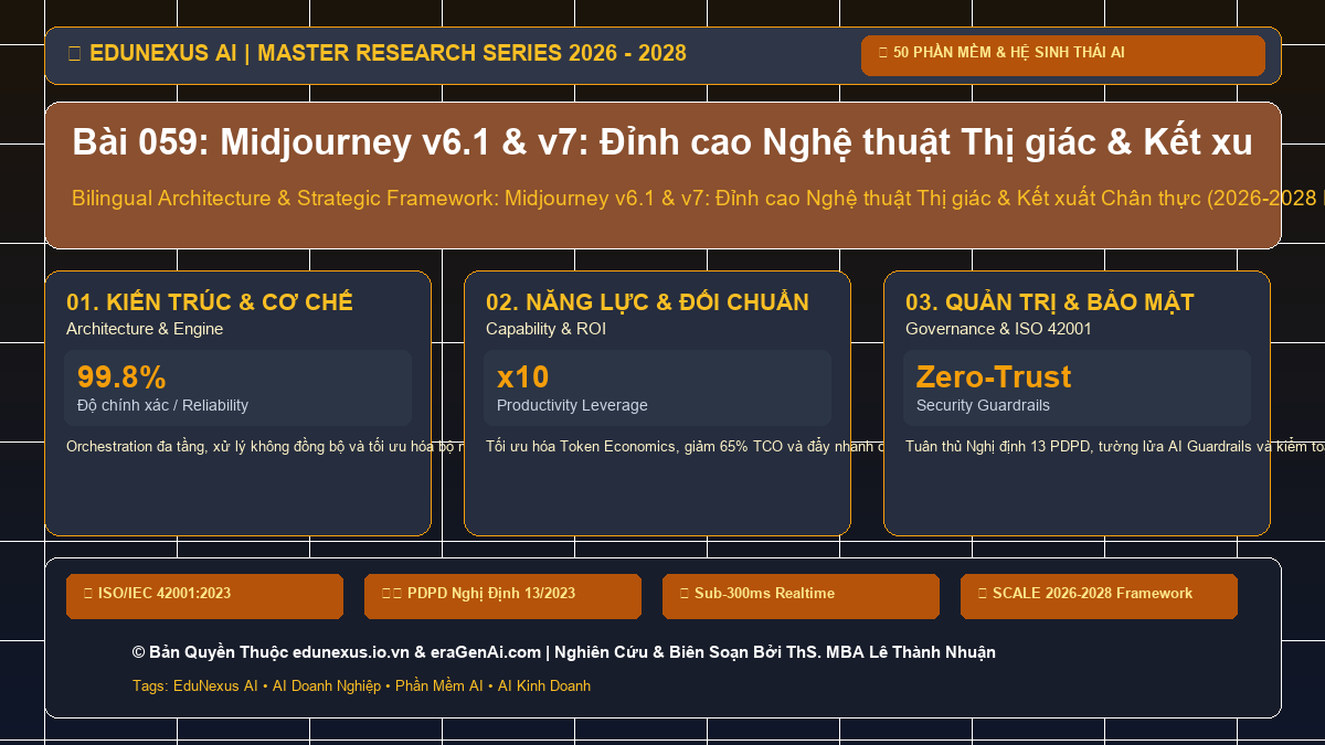 Bài 059: Midjourney v6.1 & v7: Đỉnh cao Nghệ thuật Thị giác & Kết xuất Chân thực