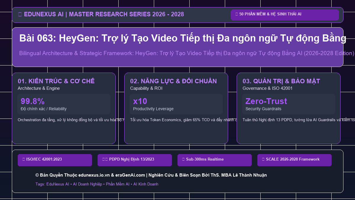 Bài 063: HeyGen: Trợ lý Tạo Video Tiếp thị Đa ngôn ngữ Tự động Bằng AI