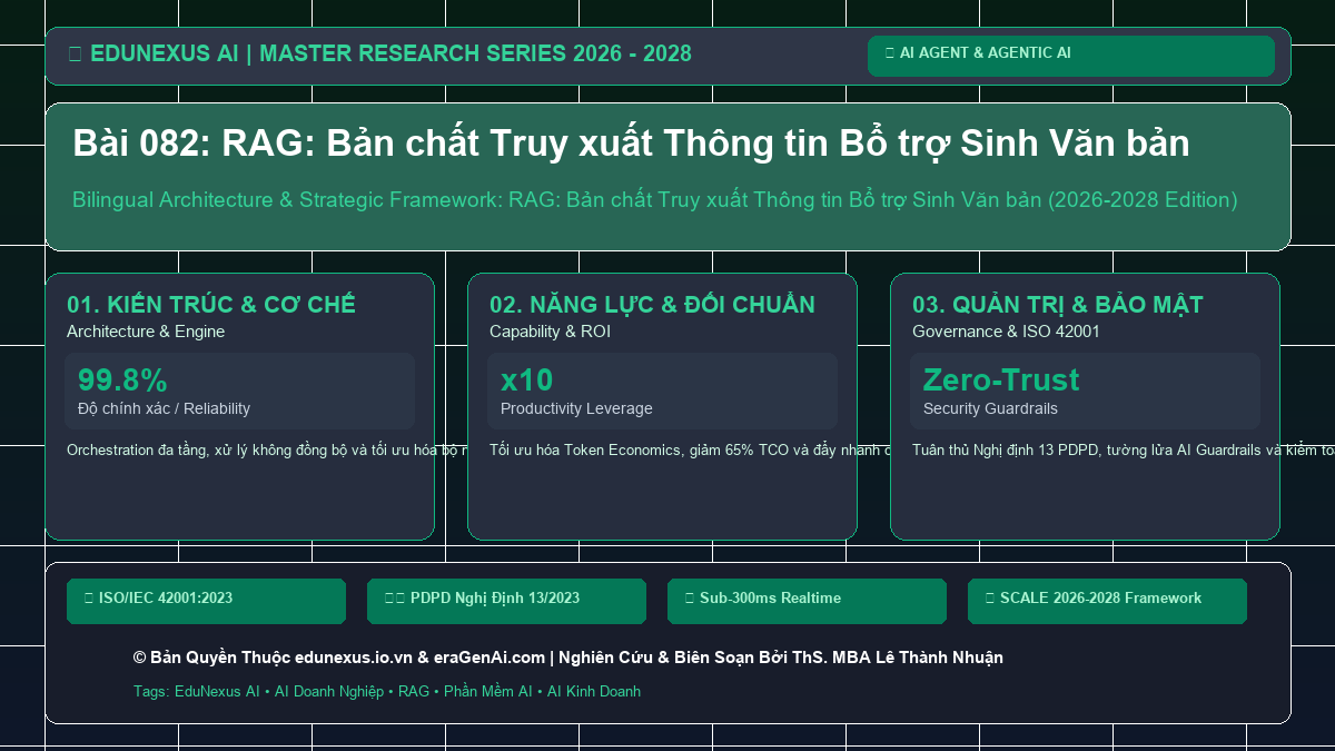 Bài 082: RAG: Bản chất Truy xuất Thông tin Bổ trợ Sinh Văn bản