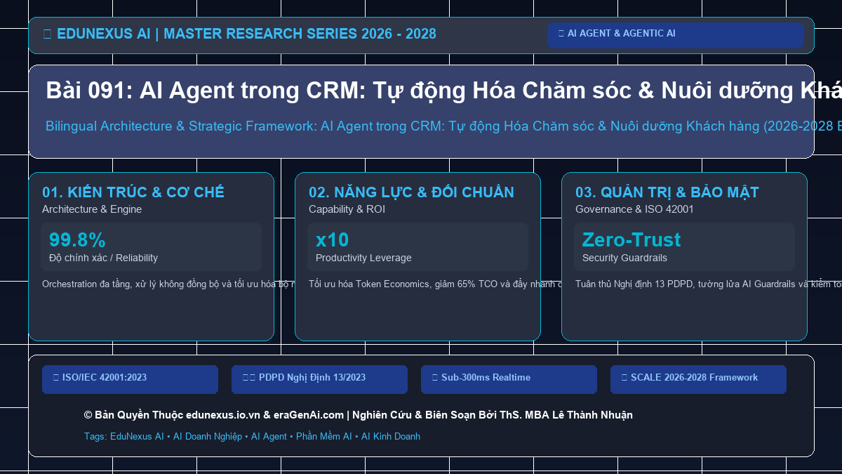 Bài 091: AI Agent trong CRM: Tự động Hóa Chăm sóc & Nuôi dưỡng Khách hàng