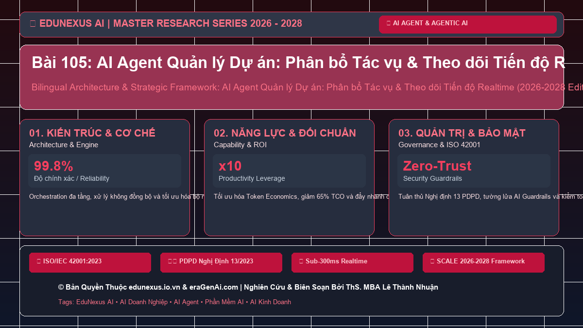 Bài 105: AI Agent Quản lý Dự án: Phân bổ Tác vụ & Theo dõi Tiến độ Realtime