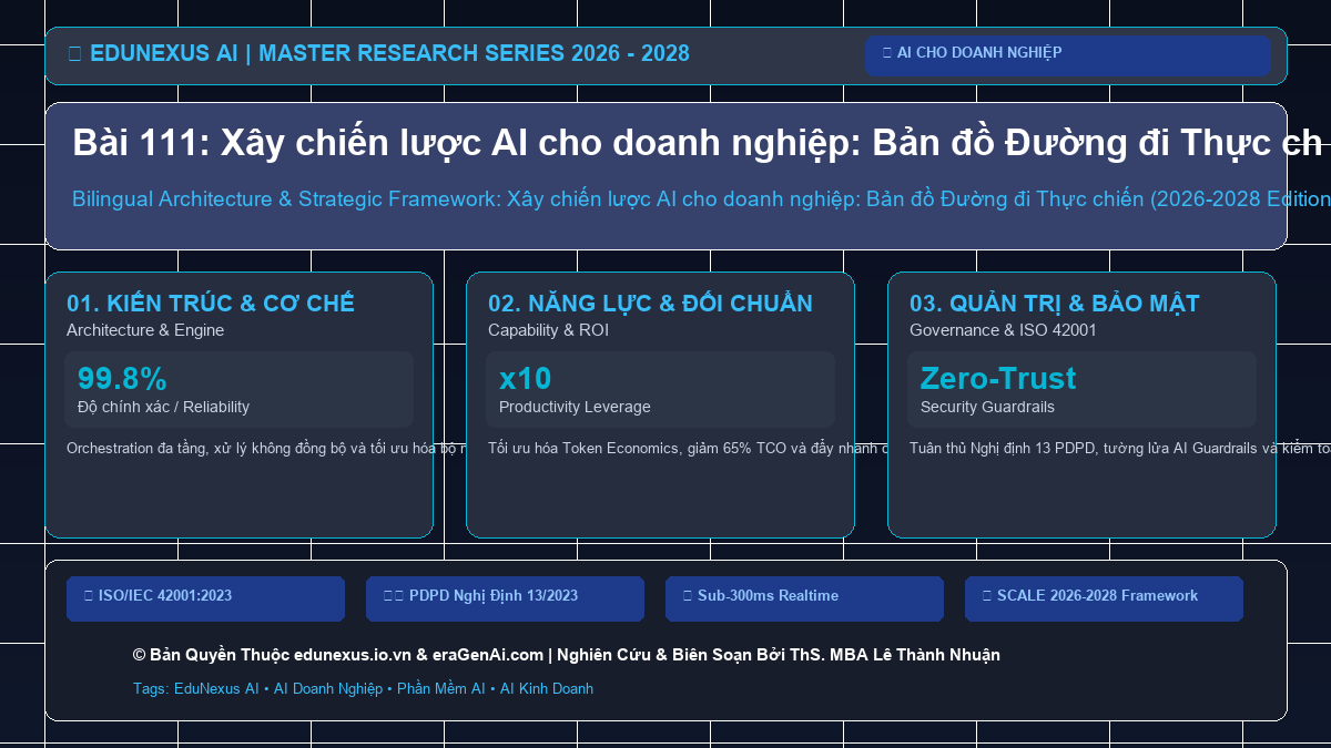 Bài 111: Xây chiến lược AI cho doanh nghiệp: Bản đồ Đường đi Thực chiến