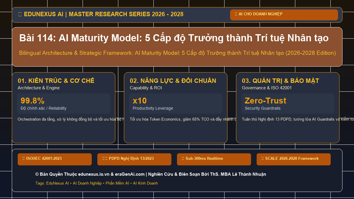 Bài 114: AI Maturity Model: 5 Cấp độ Trưởng thành Trí tuệ Nhân tạo