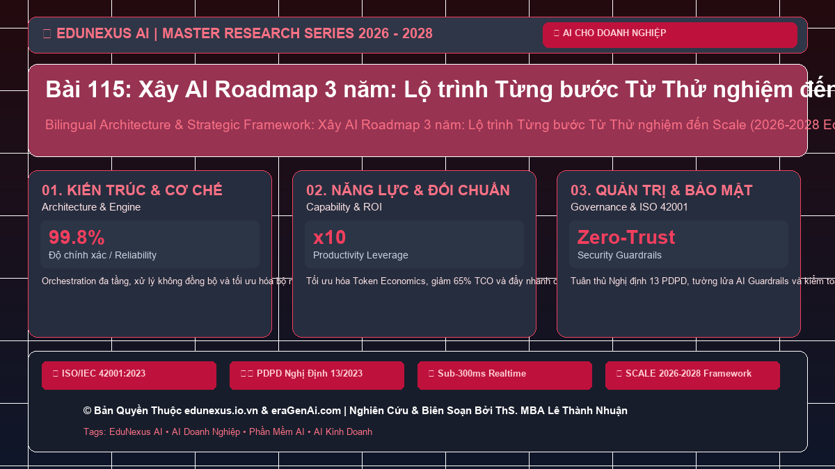 Bài 115: Xây AI Roadmap 3 năm: Lộ trình Từng bước Từ Thử nghiệm đến Scale