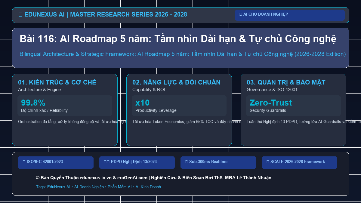 Bài 116: AI Roadmap 5 năm: Tầm nhìn Dài hạn & Tự chủ Công nghệ