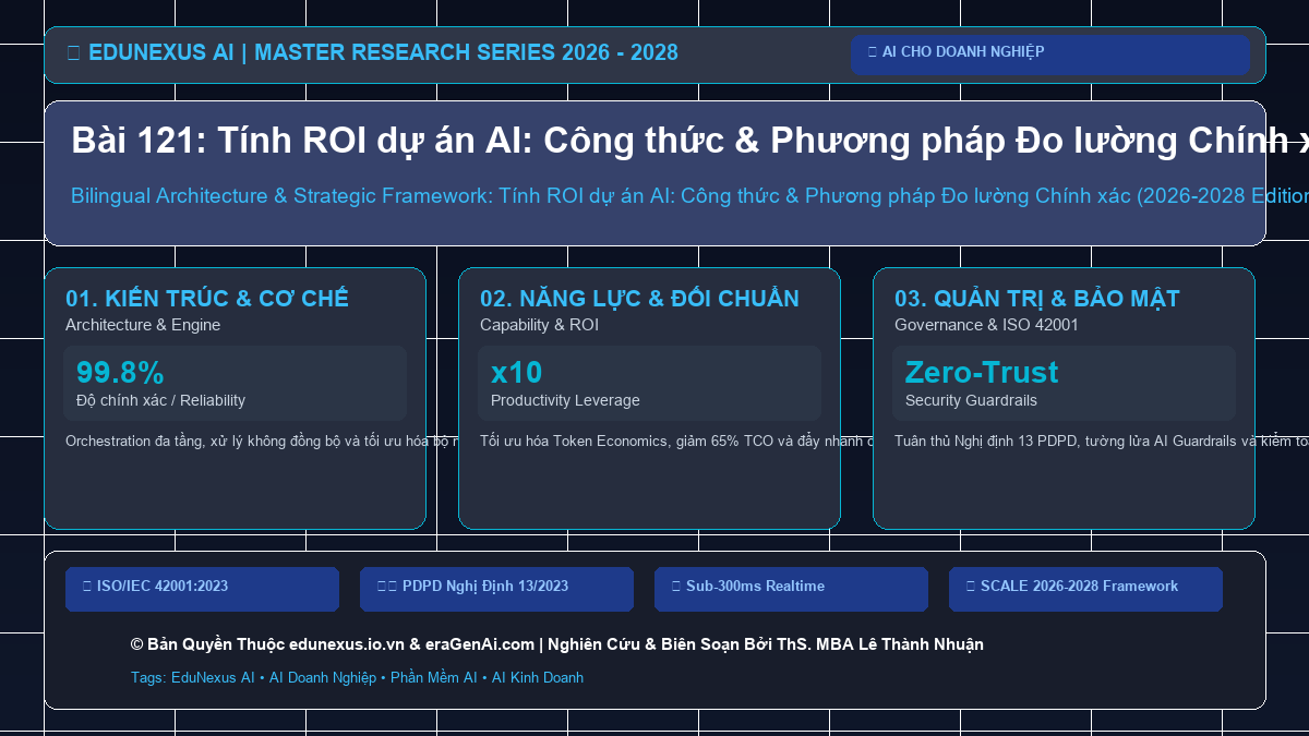 Bài 121: Tính ROI dự án AI: Công thức & Phương pháp Đo lường Chính xác