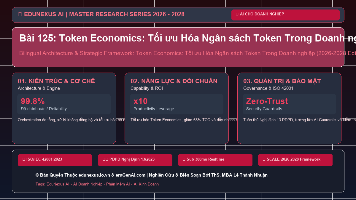 Bài 125: Token Economics: Tối ưu Hóa Ngân sách Token Trong Doanh nghiệp