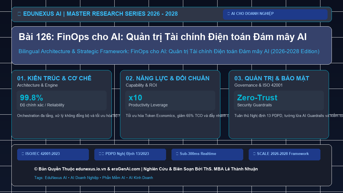 Bài 126: FinOps cho AI: Quản trị Tài chính Điện toán Đám mây AI