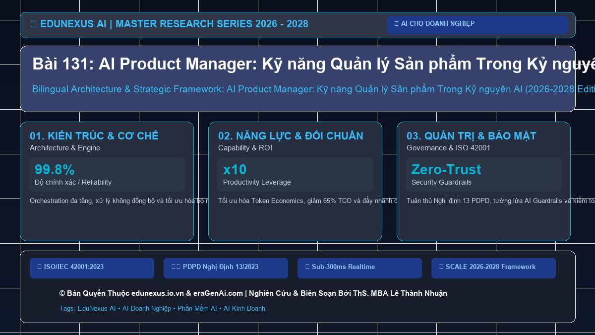 Bài 131: AI Product Manager: Kỹ năng Quản lý Sản phẩm Trong Kỷ nguyên AI