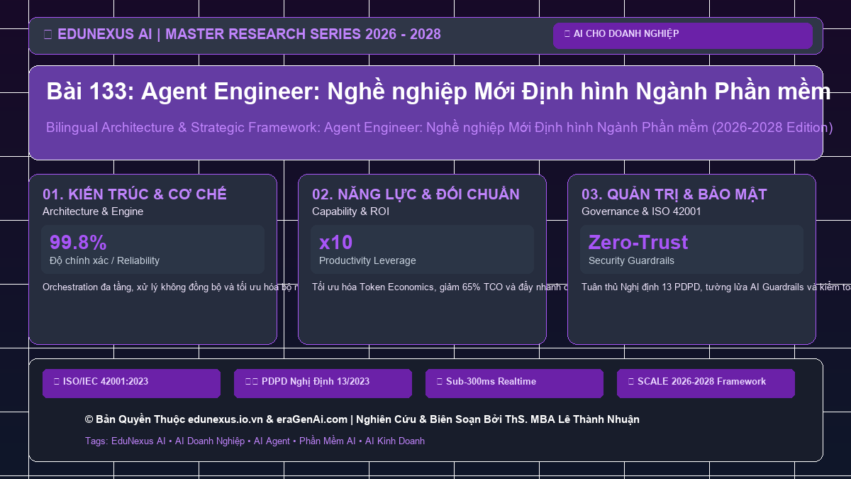 Bài 133: Agent Engineer: Nghề nghiệp Mới Định hình Ngành Phần mềm