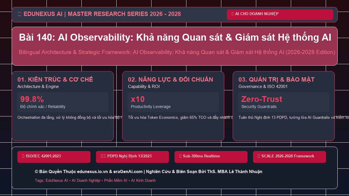 Bài 140: AI Observability: Khả năng Quan sát & Giám sát Hệ thống AI
