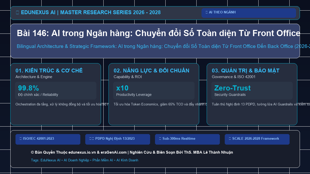 Bài 146: AI trong Ngân hàng: Chuyển đổi Số Toàn diện Từ Front Office Đến Back Office