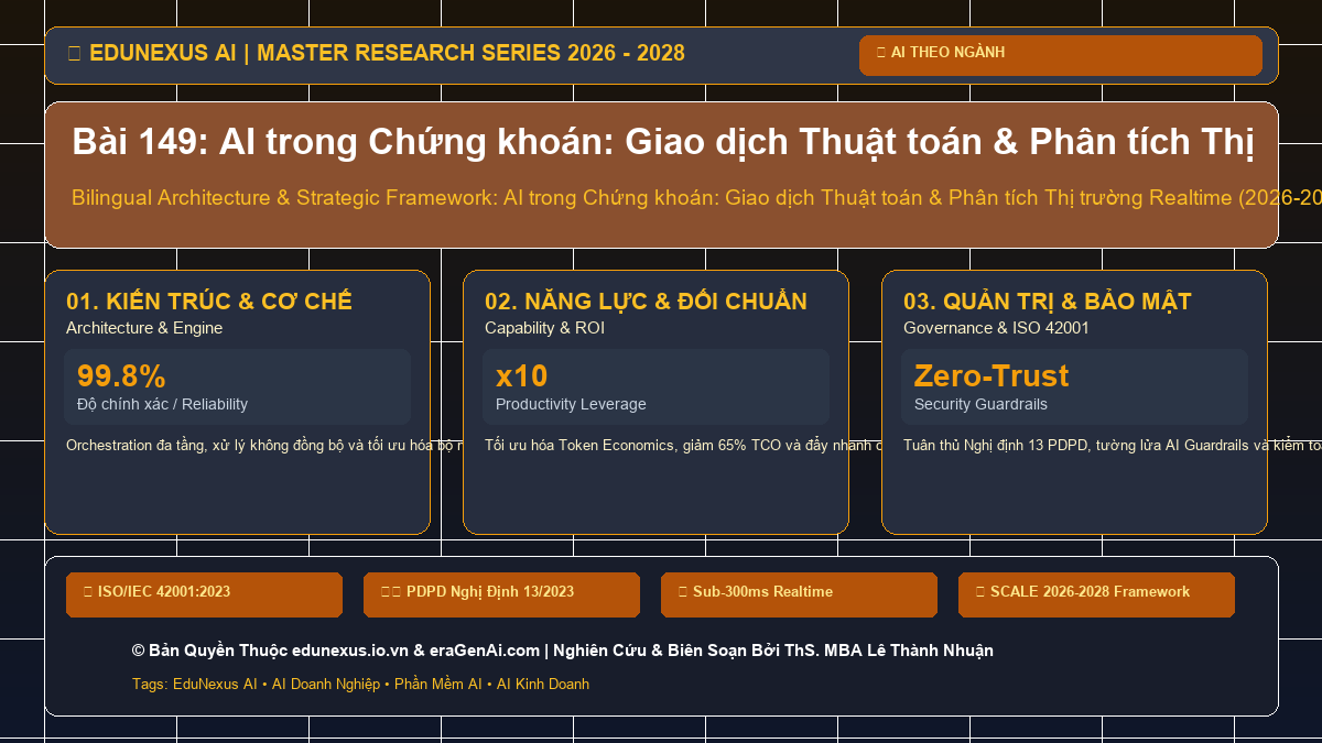 Bài 149: AI trong Chứng khoán: Giao dịch Thuật toán & Phân tích Thị trường Realtime