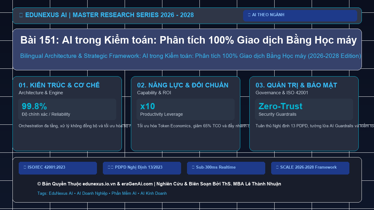 Bài 151: AI trong Kiểm toán: Phân tích 100% Giao dịch Bằng Học máy