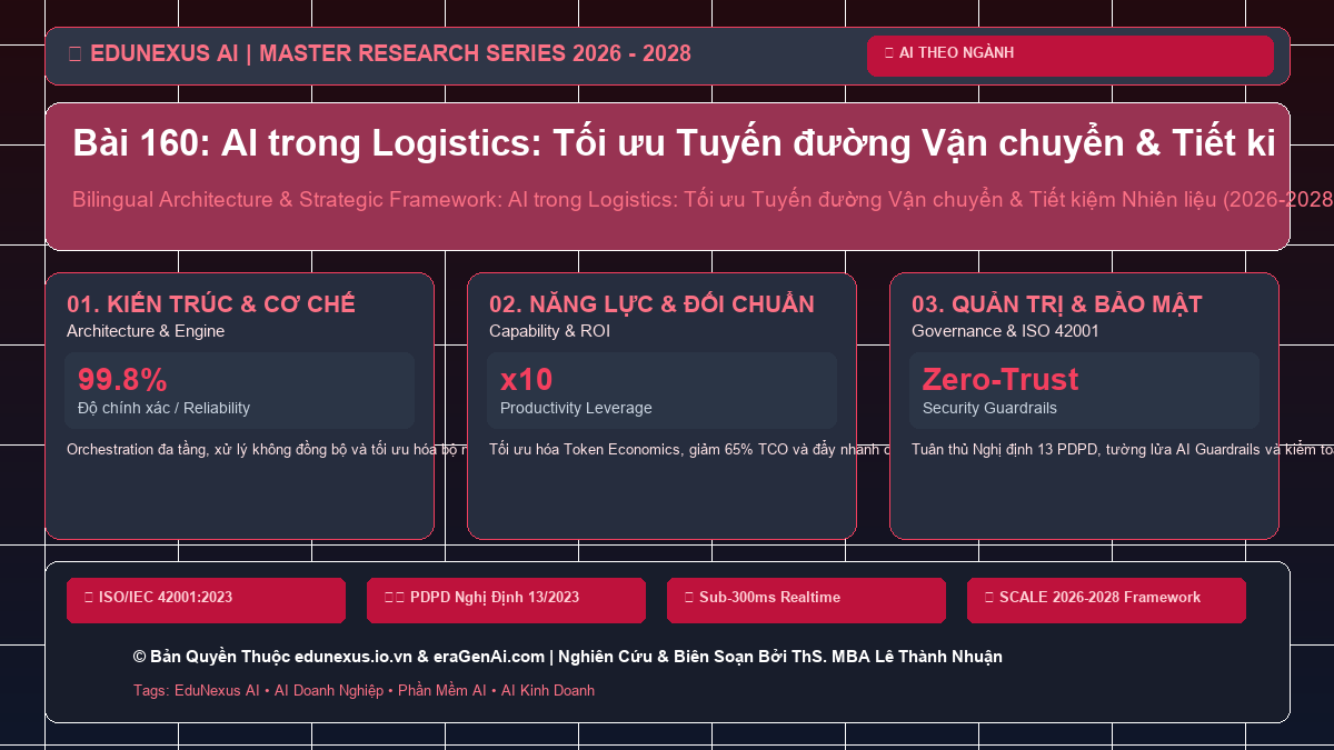 Bài 160: AI trong Logistics: Tối ưu Tuyến đường Vận chuyển & Tiết kiệm Nhiên liệu