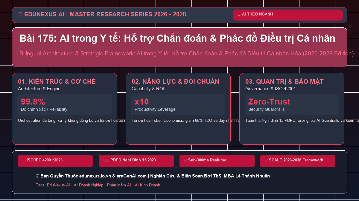 Bài 175: AI trong Y tế: Hỗ trợ Chẩn đoán & Phác đồ Điều trị Cá nhân Hóa