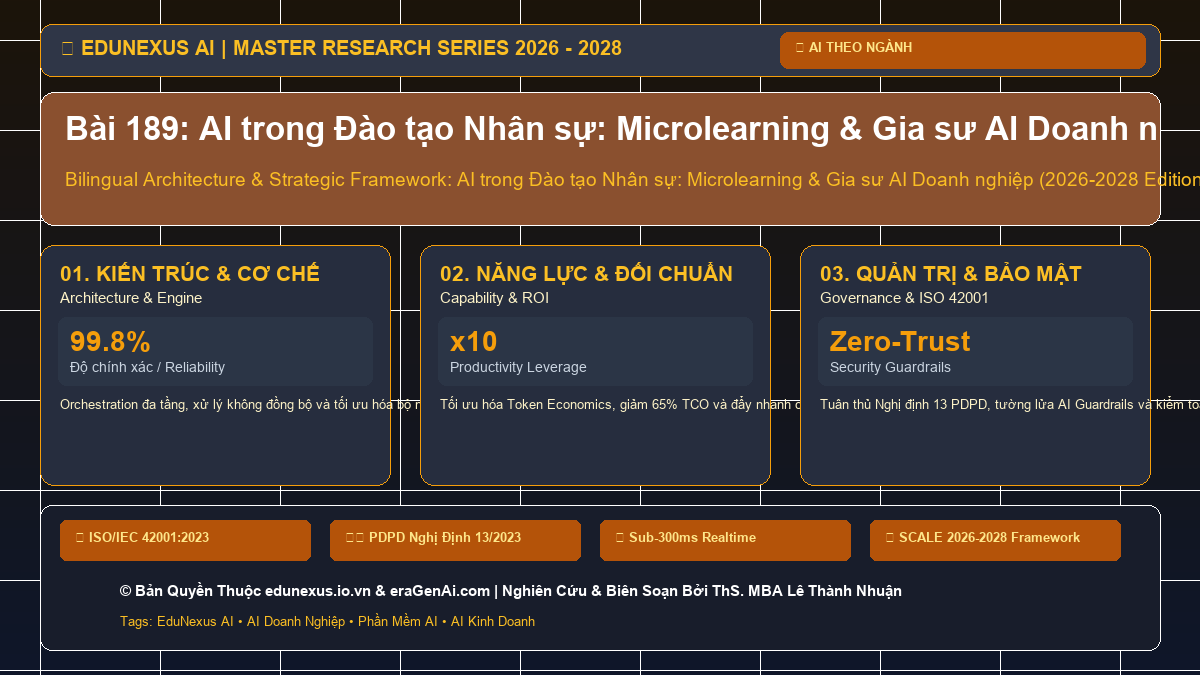 Bài 189: AI trong Đào tạo Nhân sự: Microlearning & Gia sư AI Doanh nghiệp