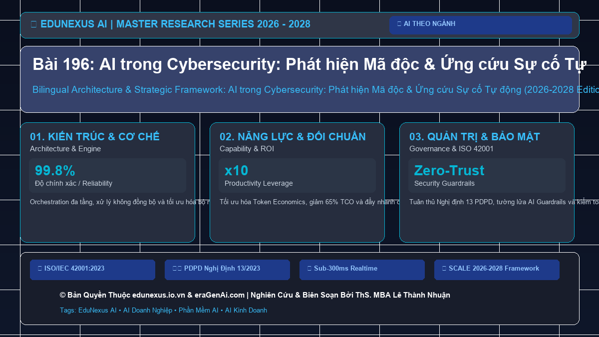 Bài 196: AI trong Cybersecurity: Phát hiện Mã độc & Ứng cứu Sự cố Tự động