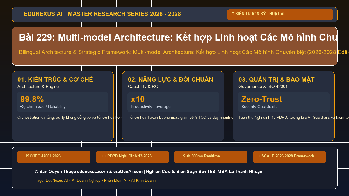 Bài 229: Multi-model Architecture: Kết hợp Linh hoạt Các Mô hình Chuyên biệt